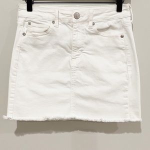 American Eagle Outfitters White Jean Skirt